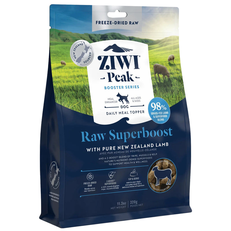 ZIWI Peak Freeze Dried Dog Boosters Raw Superboost - Lamb  320g | PeekAPaw Pet Supplies