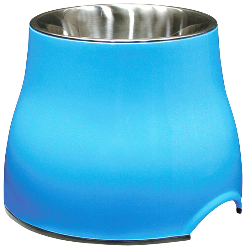 Dogit 2 in 1 Elevated Dog Dish Black Blue | PeekAPaw Pet Supplies