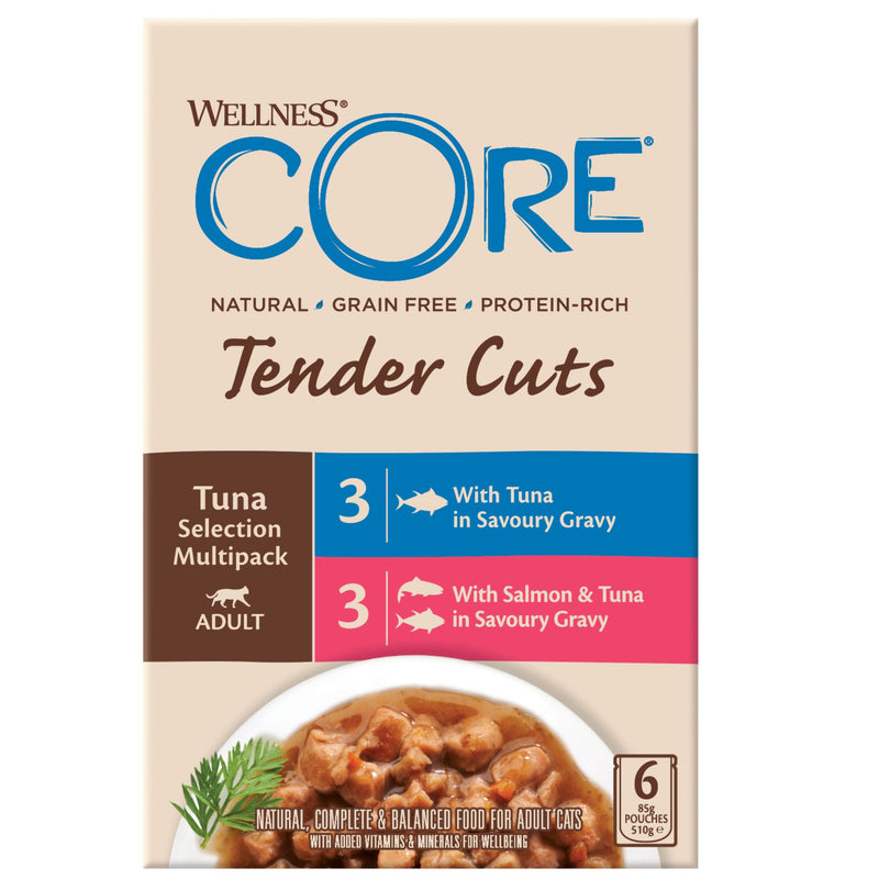 Wellness Core Wet Cat Food Tender Cuts Tuna Selection Multipack