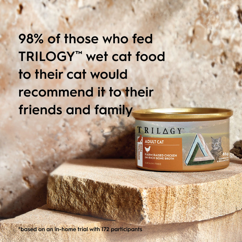 Trilogy Wet Adult Cat Food Complete Prey Pate - Farm Raised Chicken