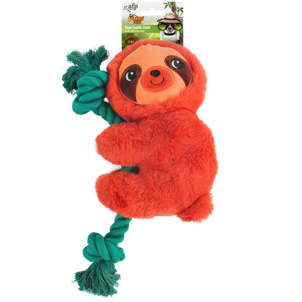 All for Paws AFP Safari Dog Toys Rope Cuddle Sloth