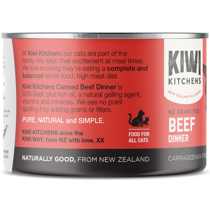 Kiwi Kitchens Canned Cat Food Beef Dinner