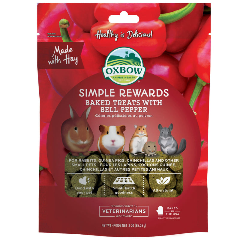 Oxbow Simple Rewards Baked Treats With Bell Pepper