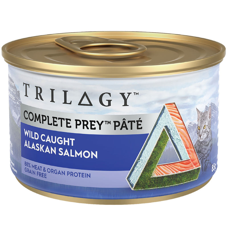 Trilogy Wet Adult Cat Food Complete Prey Pate - Wild Caught Alaskan Salmon