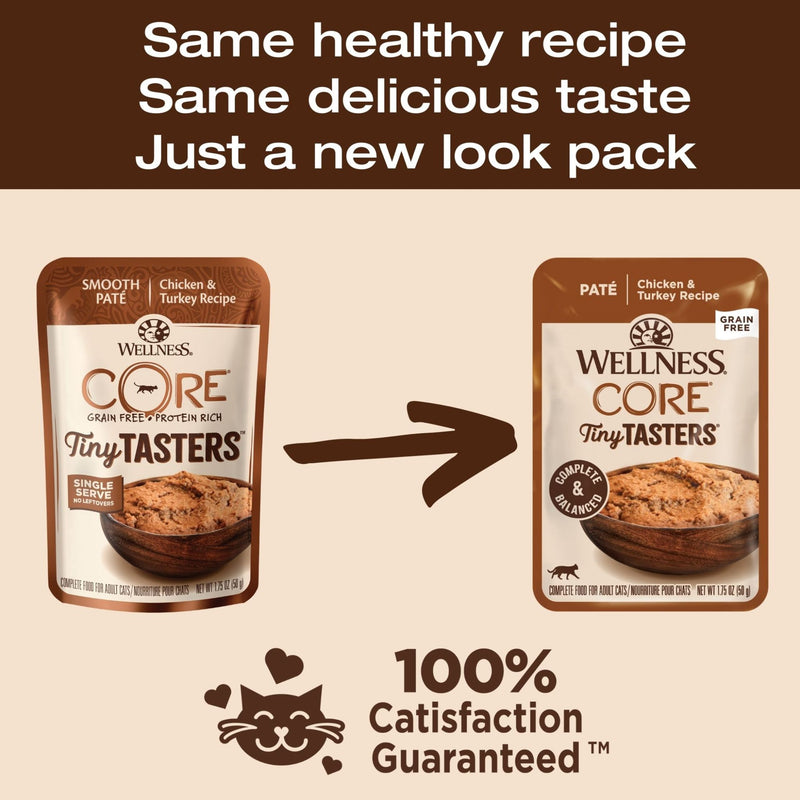 Wellness Core Wet Cat Food Tiny Tasters Chicken & Turkey Pate