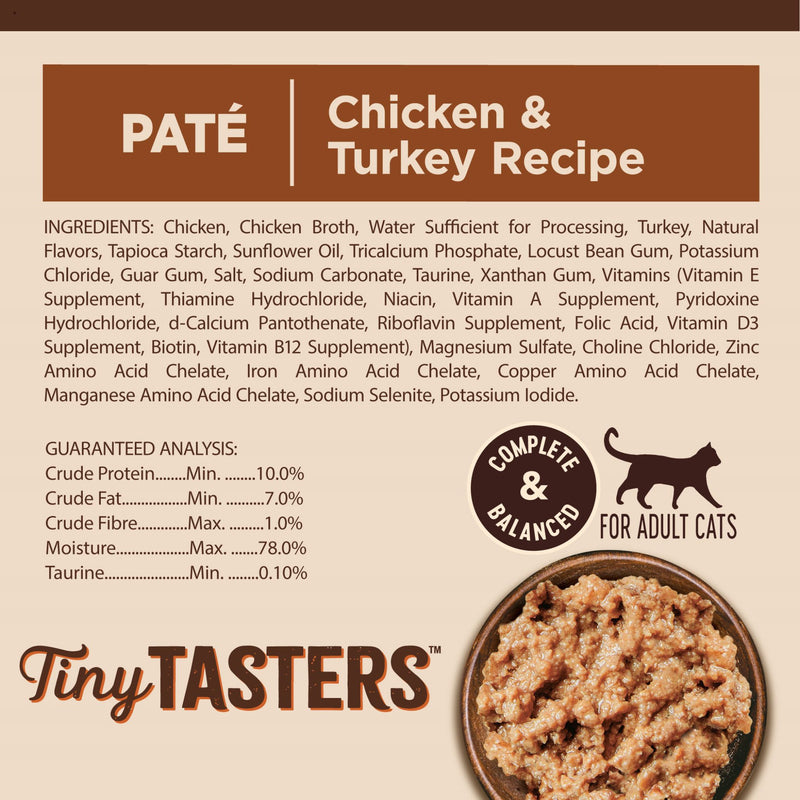 Wellness Core Wet Cat Food Tiny Tasters Chicken Turkey Pate