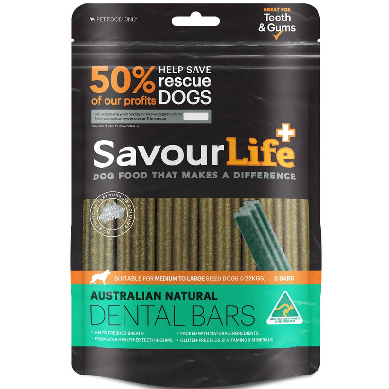 SavourLife Australian Natural Dental Bars for Medium/Large Dogs