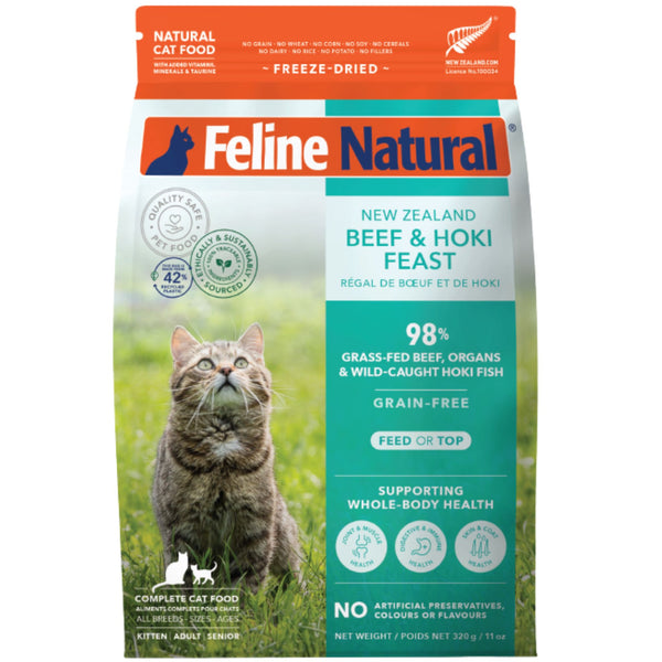 Feline Natural Freeze Dried Beef & Hoki Feast