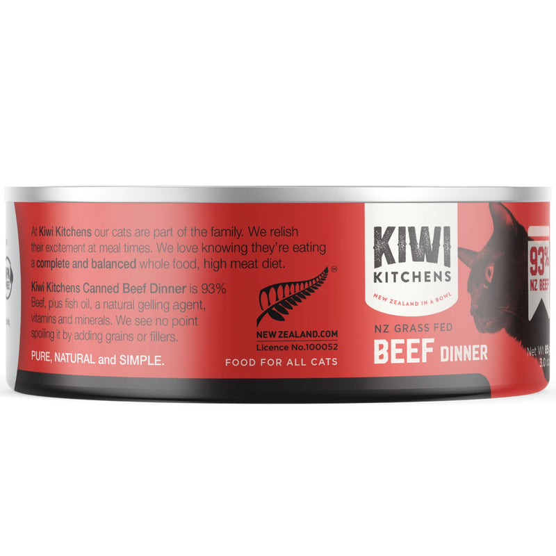 Kiwi Kitchens Canned Cat Food Beef Dinner