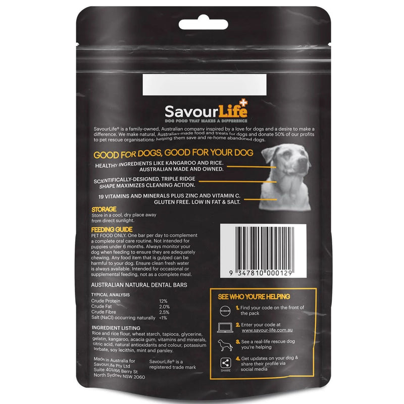 SavourLife Australian Natural Dental Bars for Medium/Large Dogs