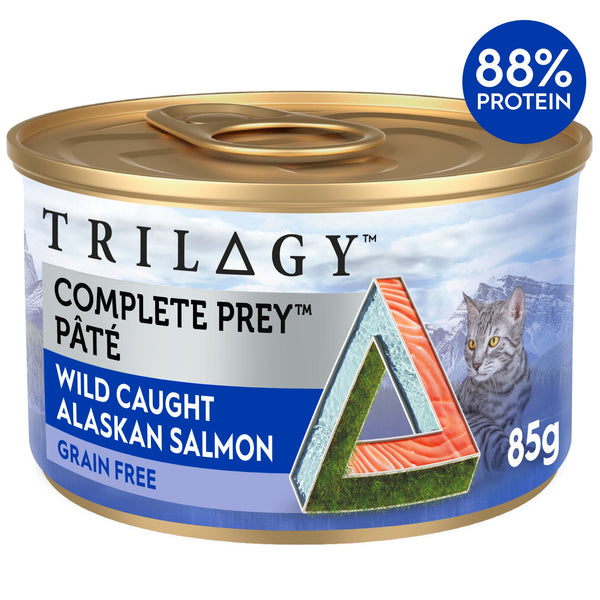 Trilogy Wet Adult Cat Food Complete Prey Pate - Wild Caught Alaskan Salmon