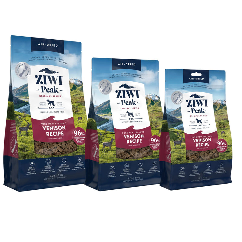 ZIWI Peak Dog Food Air Dried Venison High Protein PeekAPaw