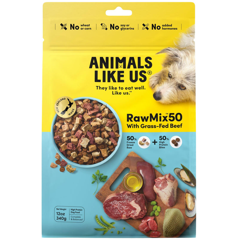 Animals Like Us Dog Food RawMix50 with Grass-Fed Beef