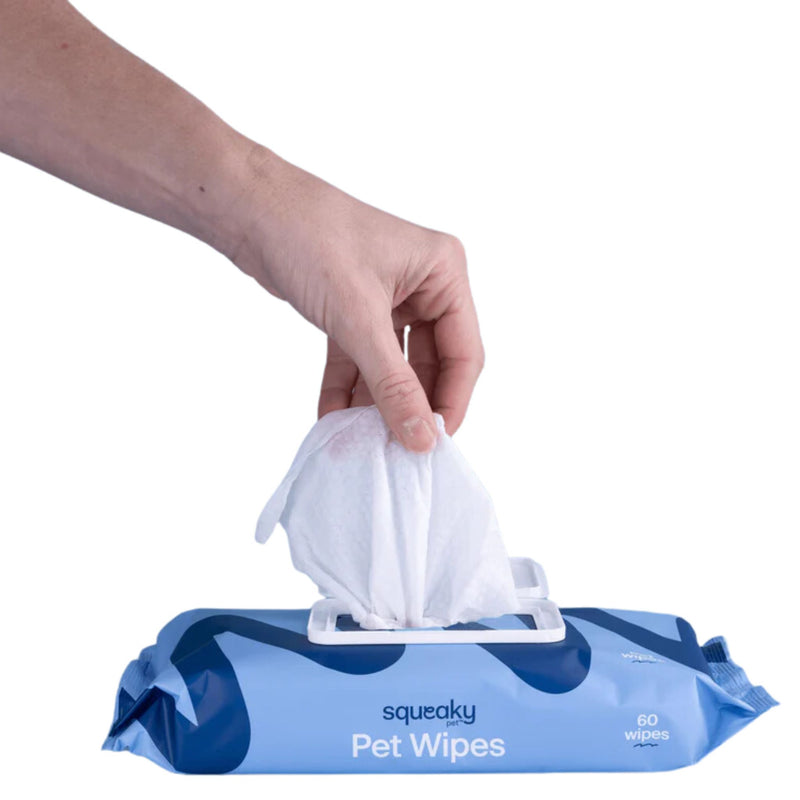 Squeaky Pet Probiotic Pet Wipes - Fresh & Zesty