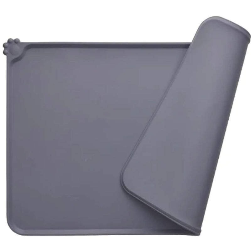 All Fur You Silicone Pet Feeding Mat - Grey | PeekAPaw Pet Supplies