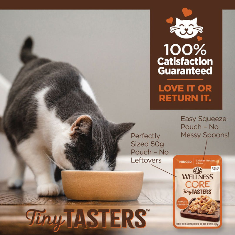 Wellness Core Wet Cat Food Tiny Tasters Minced Chicken