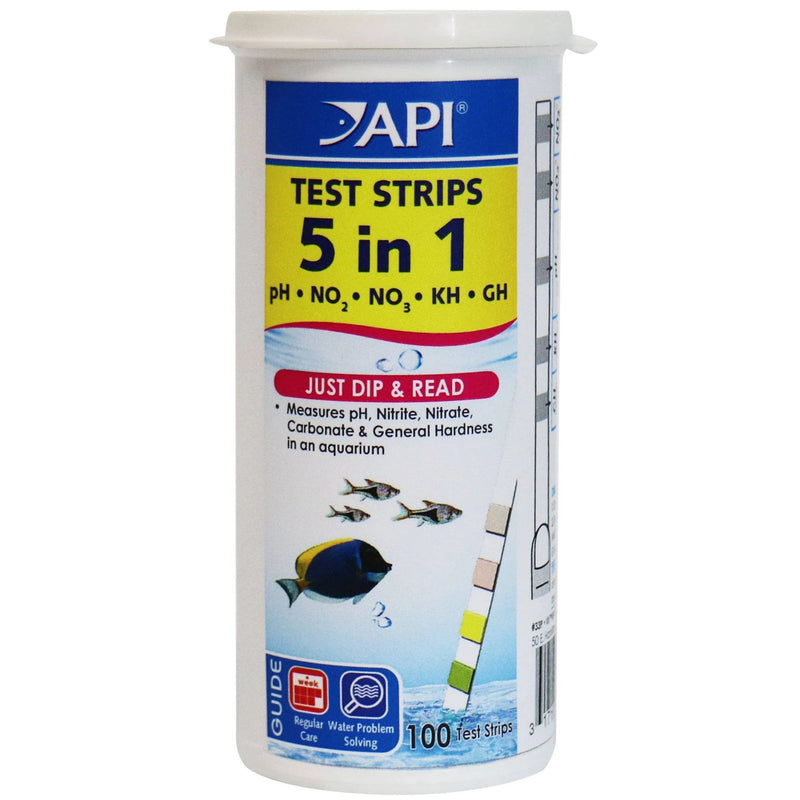 API 5 In 1 Freshwater And Saltwater Aquarium Test Strips