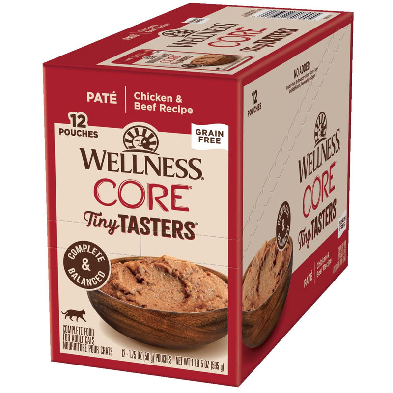 Wellness Core Wet Cat Food Tiny Tasters Chicken & Beef Pate