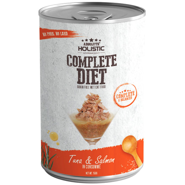 Absolute Holistic Complete Diet Wet Cat Food Tuna Salmon