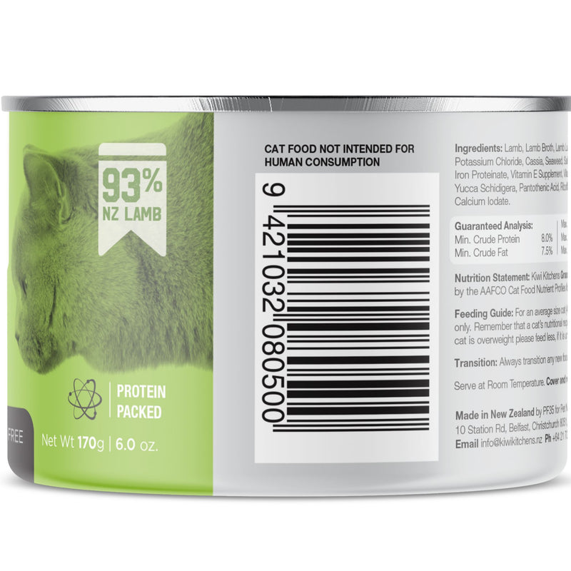 Kiwi Kitchens Canned Cat Food Lamb Dinner