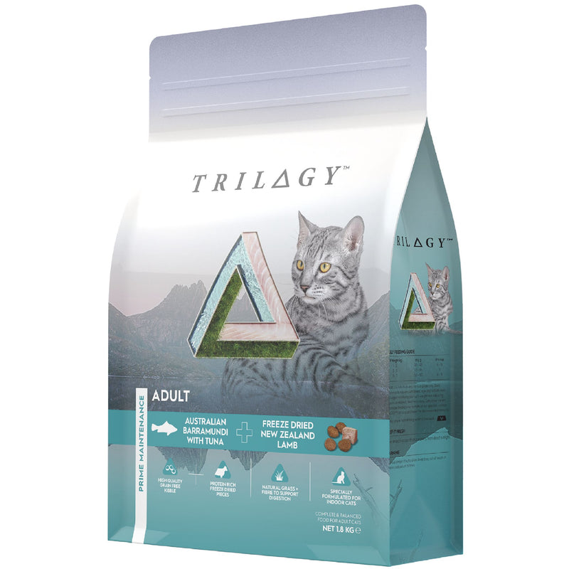 Trilogy Dry Adult Cat Food Australian Barramundi with Tuna + Freeze Dried Lamb