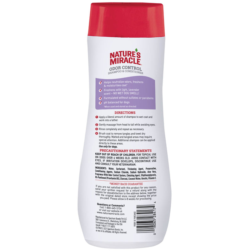 Nature's Miracle Dog Lavender Shampoo & Conditioner | PeekAPaw Pet Supplies