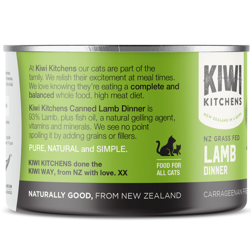 Kiwi Kitchens Canned Cat Food Lamb Dinner