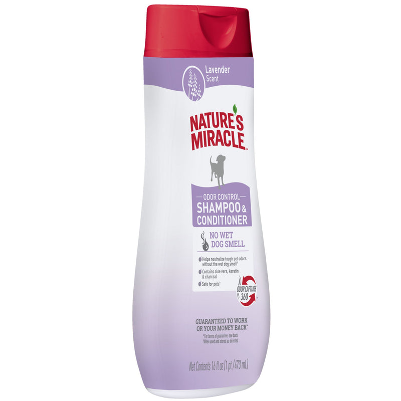 Nature's Miracle Dog Lavender Shampoo & Conditioner | PeekAPaw Pet Supplies