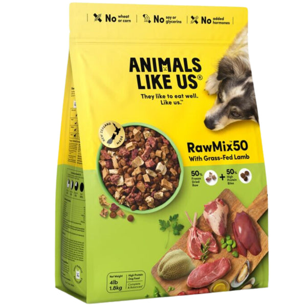 Animals Like Us Dog Food RawMix50 with Grass-Fed Lamb