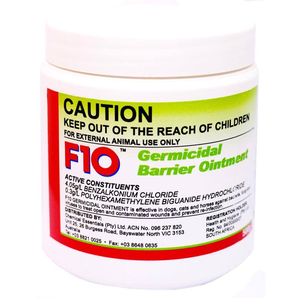 F10 Germicidal Barrier Ointment  - 500g | PeekAPaw Pet Supplies