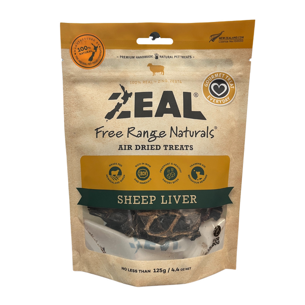 Zeal Air Dried Sheep Liver Dog Treats