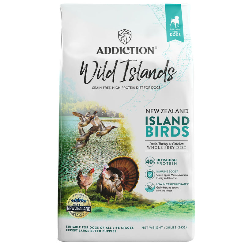 ADDICTION Wild Islands Island Birds Premium Duck Turkey & Chicken Dry Dog Food