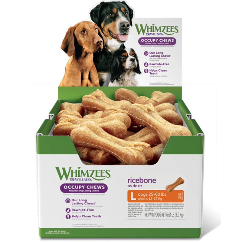 Whimzees Dental Dog Treats Ricebone | PeekAPaw Pet Supplies