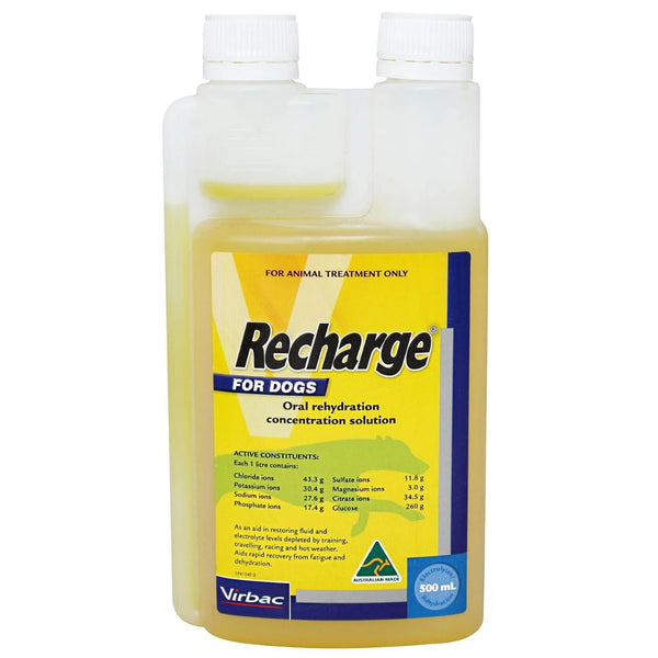 Virbac Recharge The Sports Drink for Dogs - 500ml | PeekAPaw Pet Supplies