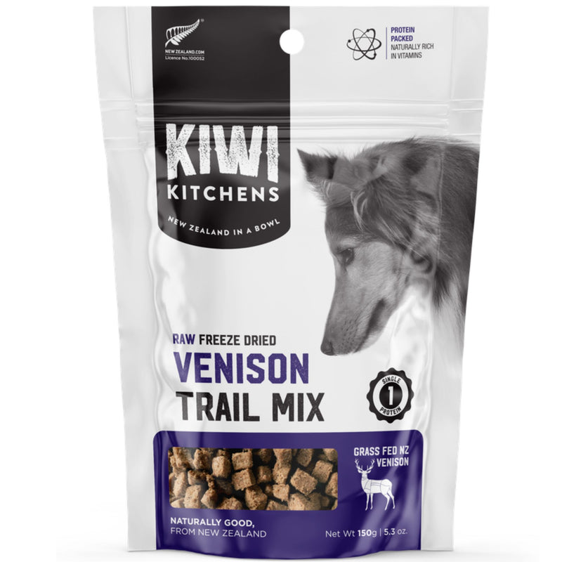 Kiwi Kitchens Raw Freeze Dried Dog Treat Venison Trail Mix