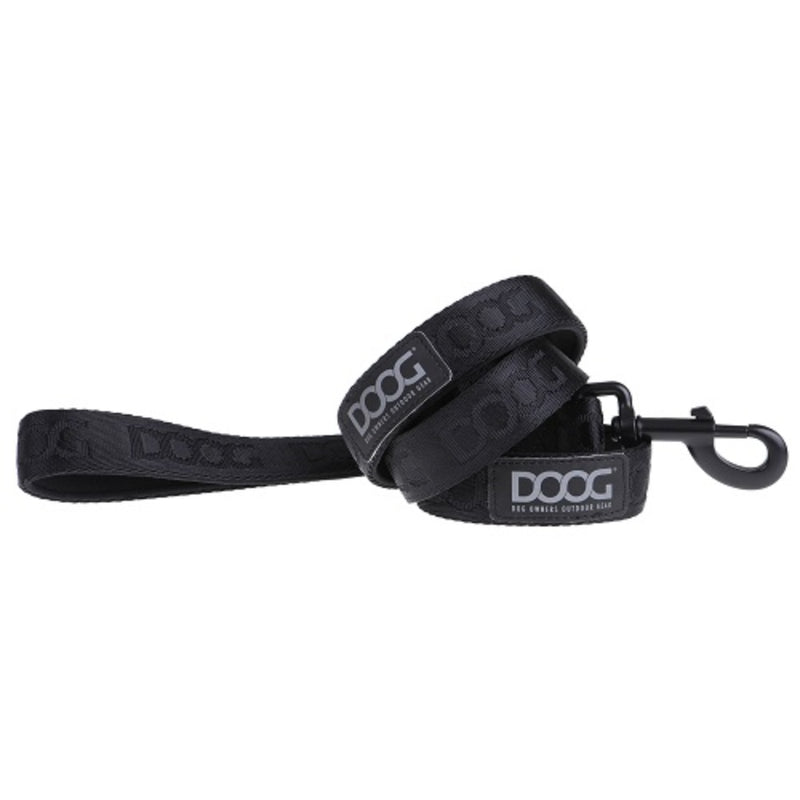 Doog Nesport Neoprene Dog Leash - Black - Small | PeekAPaw Pet Supplies