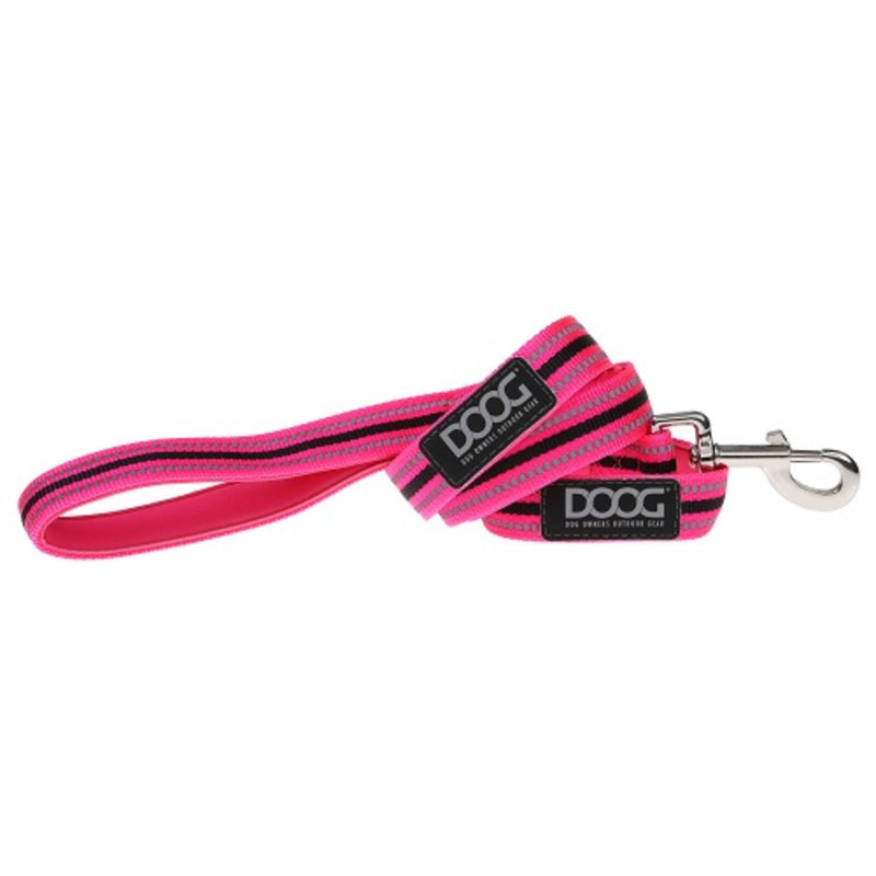 Doog Neoprene Dog Leash - (Neon High Vis) Lady - Large | PeekAPaw Pet Supplies