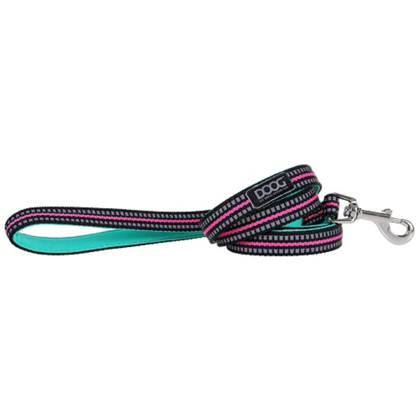 Doog Neoprene Dog Leash - (Neon High Vis) Rin Tin Tin - Small | PeekAPaw Pet Supplies