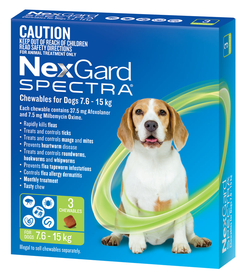 nexgard spectra medium dog 3 pack