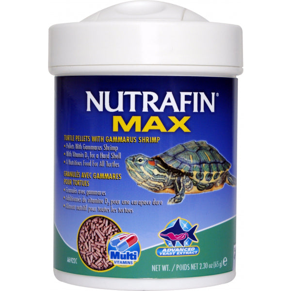 Nutrafin Max Turtle Pellets with Gammarus Shrimp - 65g | PeekAPaw Pet Supplies