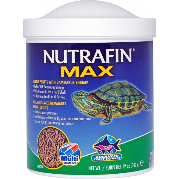 Nutrafin Max Turtle Pellets with Gammarus Shrimp - 340g | PeekAPaw Pet Supplies