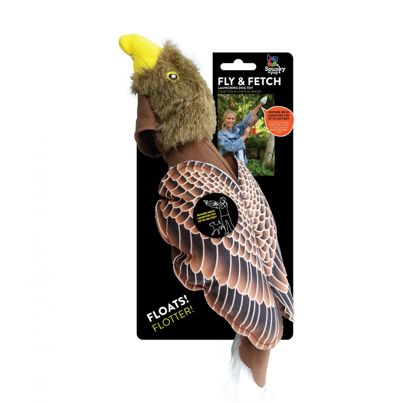 Spunky Pup Dog Toy Fly & Fetch Eagle