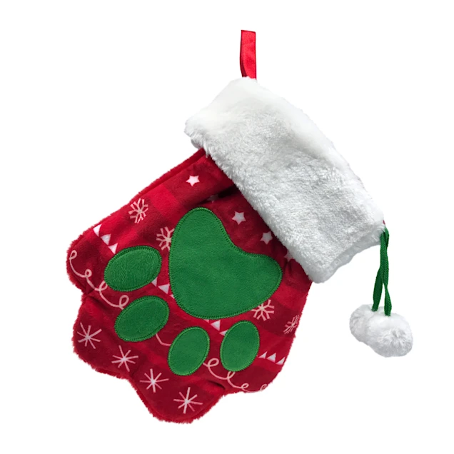 KONG Dog Toys Holiday Stocking Paw 01