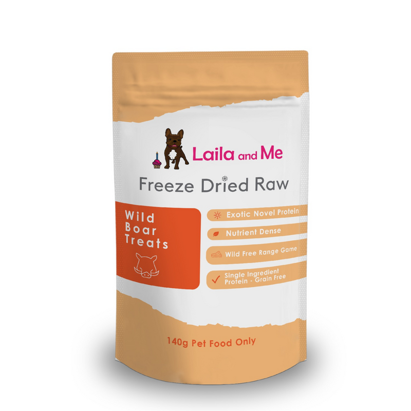 Laila & Me Freeze Dried Raw Wild Boar Dog Treats