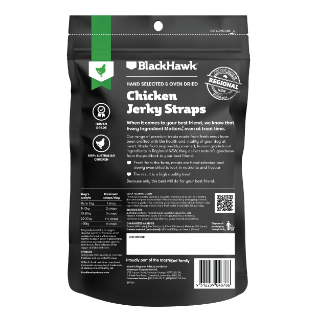 Black Hawk Dog Treats Chicken Jerky Straps 01