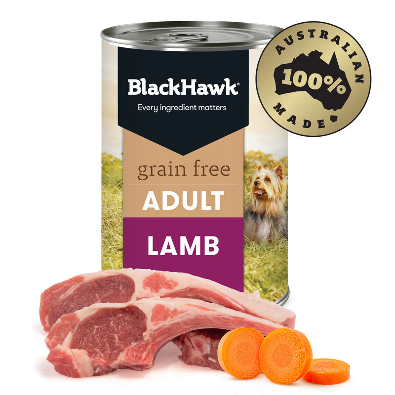 Black Hawk Wet Dog Food Tin Grain Free Lamb 02