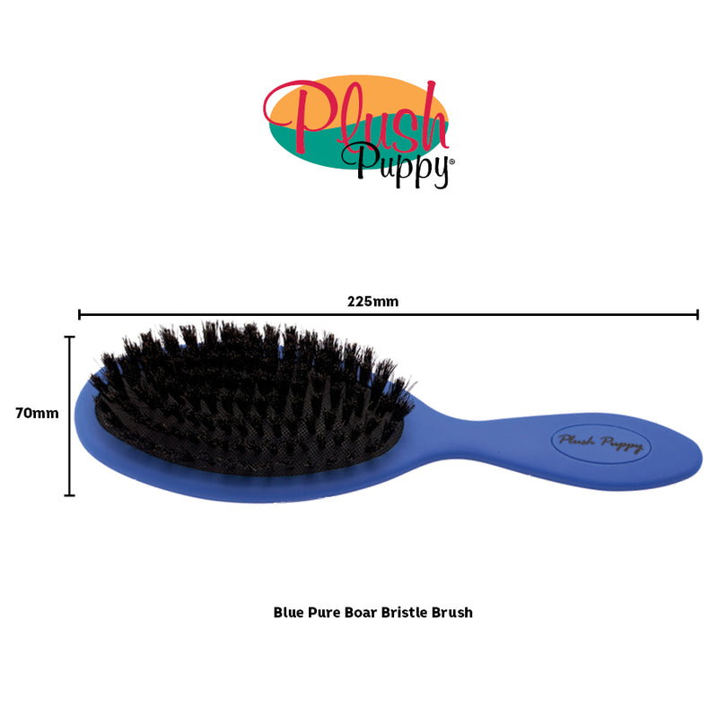 Plush Puppy Blue Pure Boar Bristle Brush Pro-Grooming Brush 02