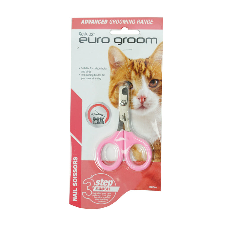 Euro Groom Cat Round Nose Nail Scissors