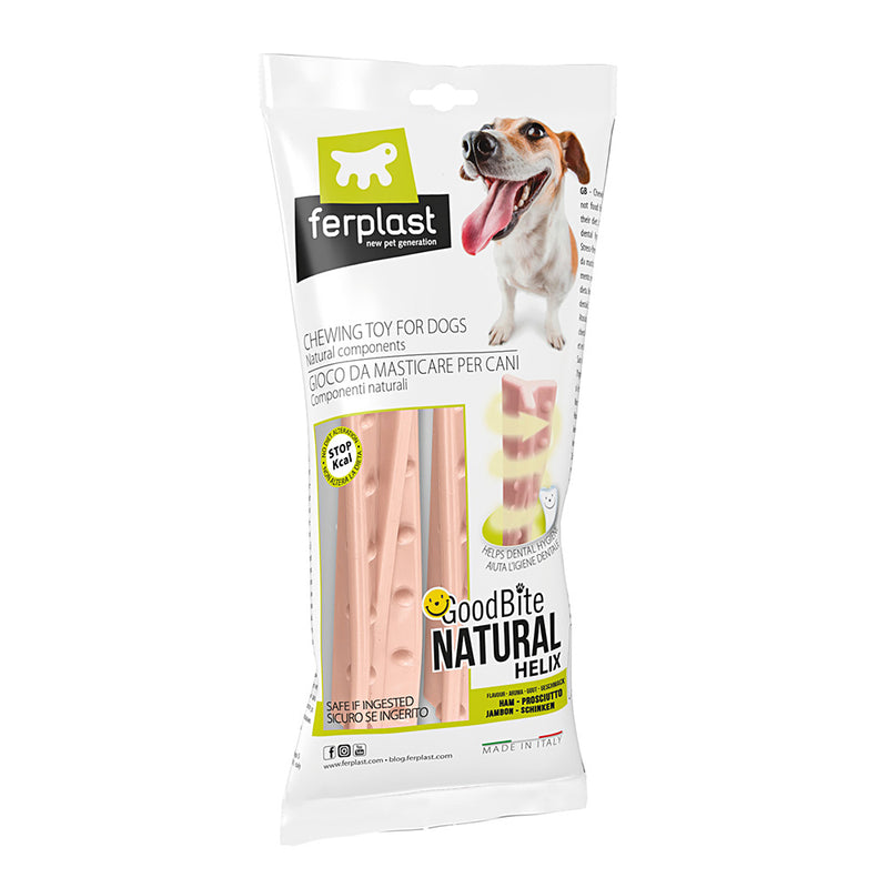 Ferplast Goodbite Natural Ham Helix Sticks Dog Toy