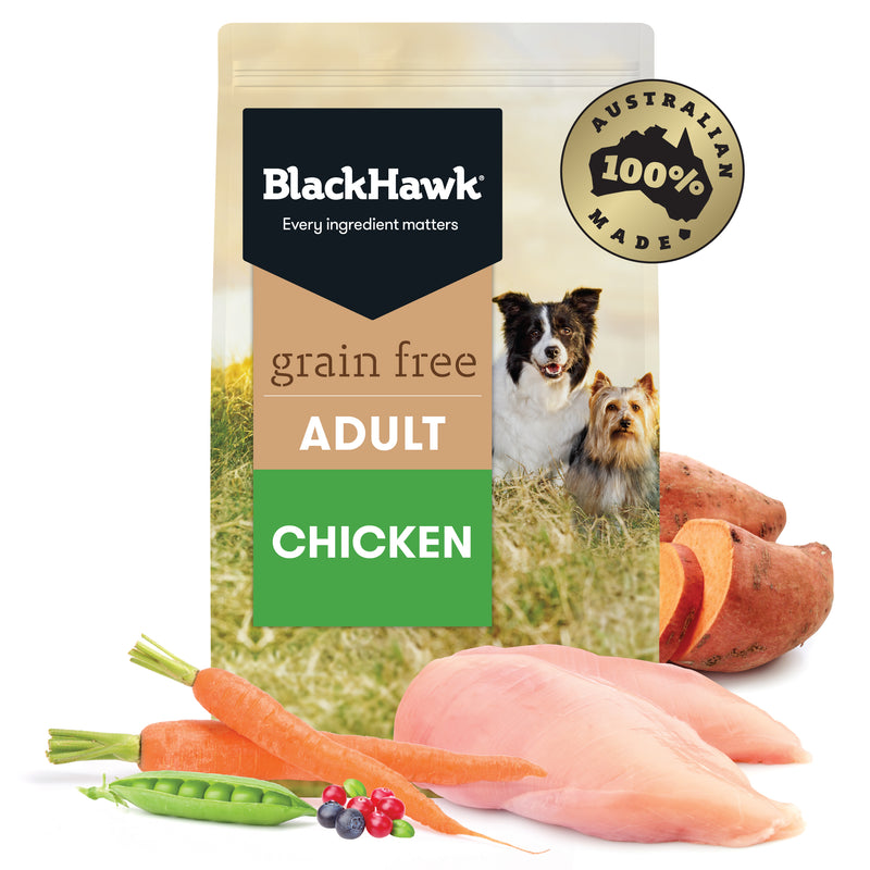 Black Hawk Dry Dog Food Grain Free Adult Chicken 01